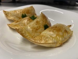 Empanadillas de puerros y quesos