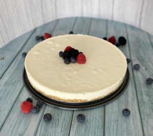 Cheesecake de mousse de limón