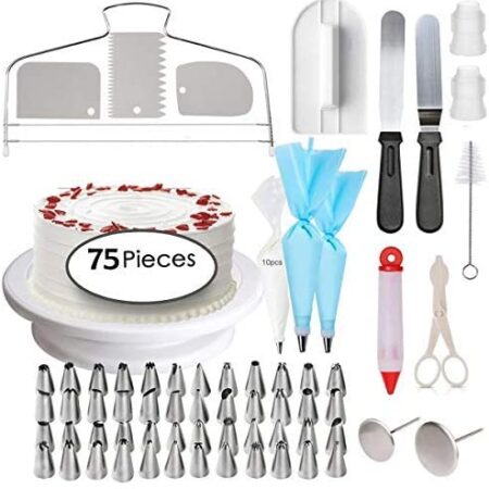 Kit de decoración de tartas de 75 piezas