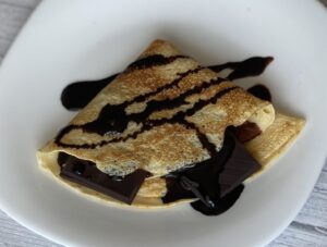 Crepes rellenos de chocolate