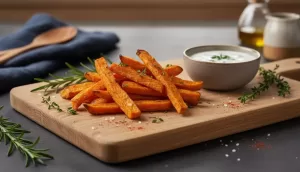 Snack saludable: chips de boniato caseros
