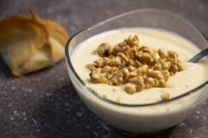 Dip de salsa de queso de cabra