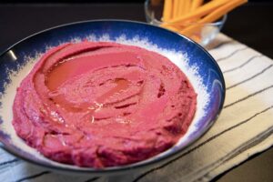 Hummus de remolacha