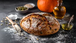 Pan de masa madre con semillas otoñales