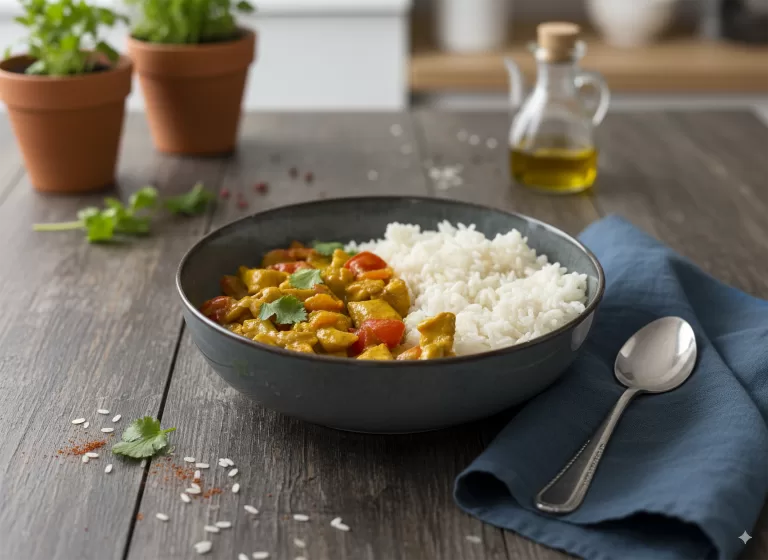 Pollo al Curry Suave: La Receta Fácil que Encantará a Toda la Familia