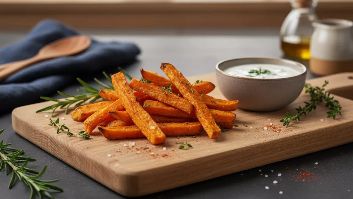 Snack saludable: chips de boniato caseros
