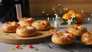 Mini roscones en airfryer