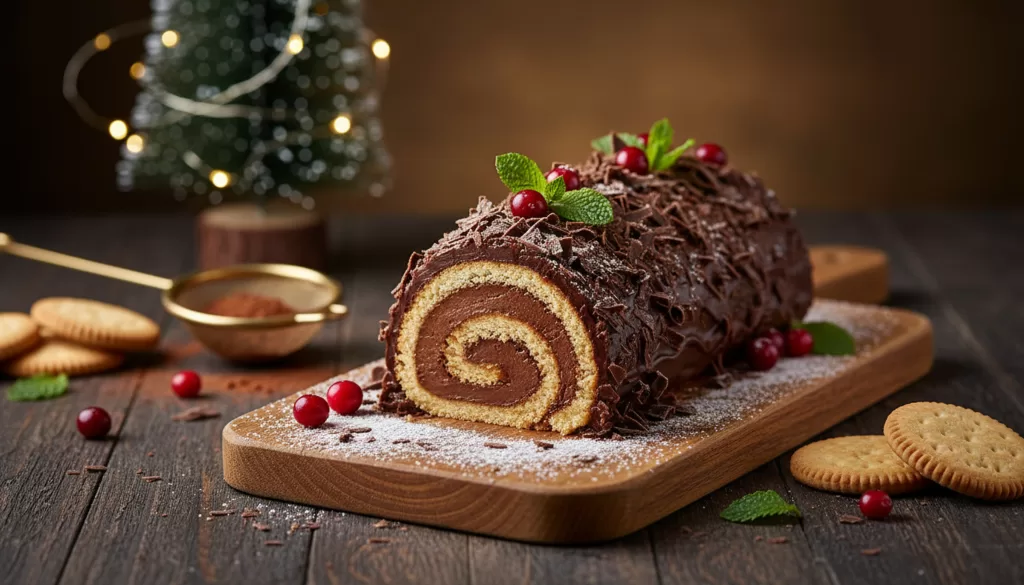 tronco de Navidad sin horno receta